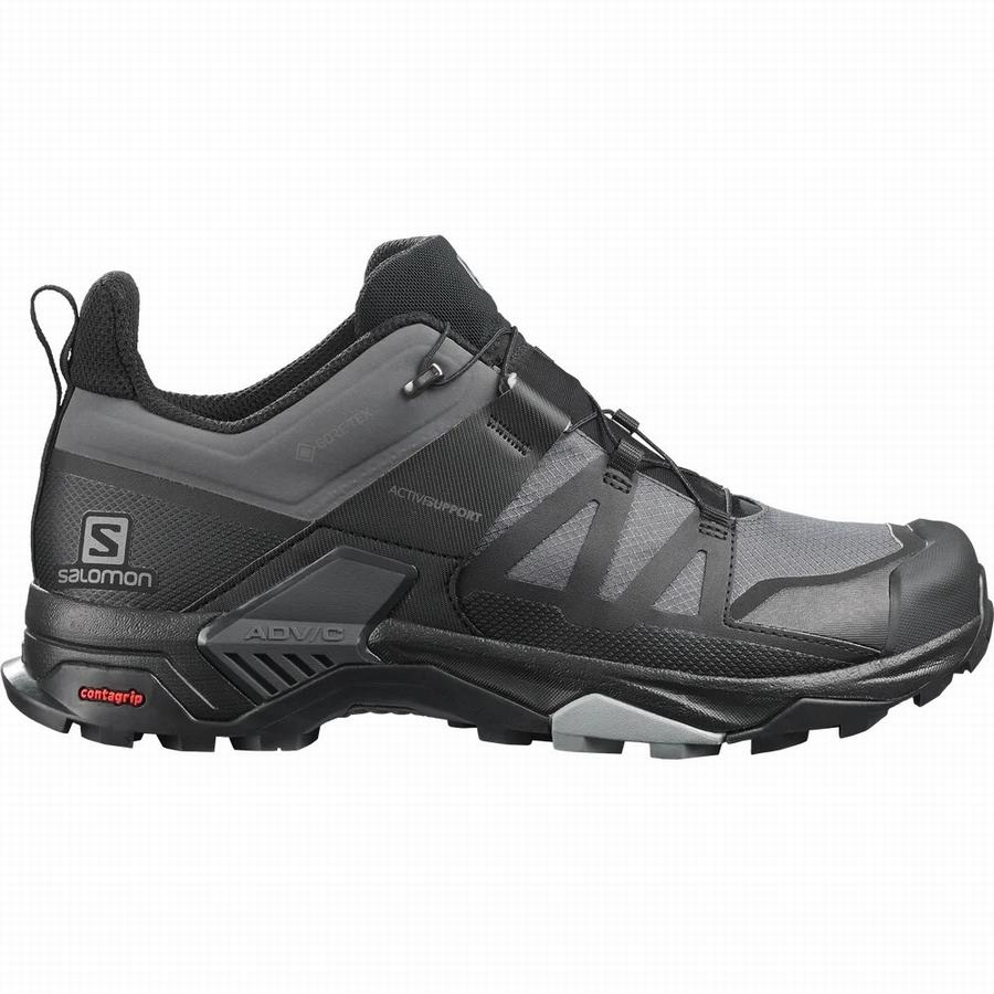 Salomon X Ultra 4 Wide Gore-tex Férfi Túracipő Fekete (KRF8612YV)